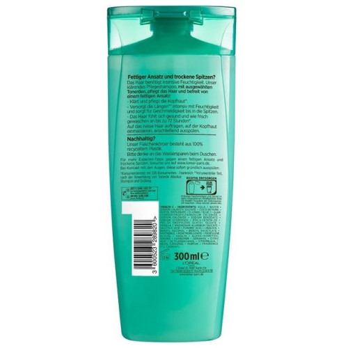 Шампунь для волосся з жирними коріннями та сухими кінчиками L'Oreal Paris Elvital Tonerde Absolue 300 мл Шампунь для волосся з жирними коріннями та сухими кінчиками L'Oreal Paris Elvital Tonerde Absolue 300 мл